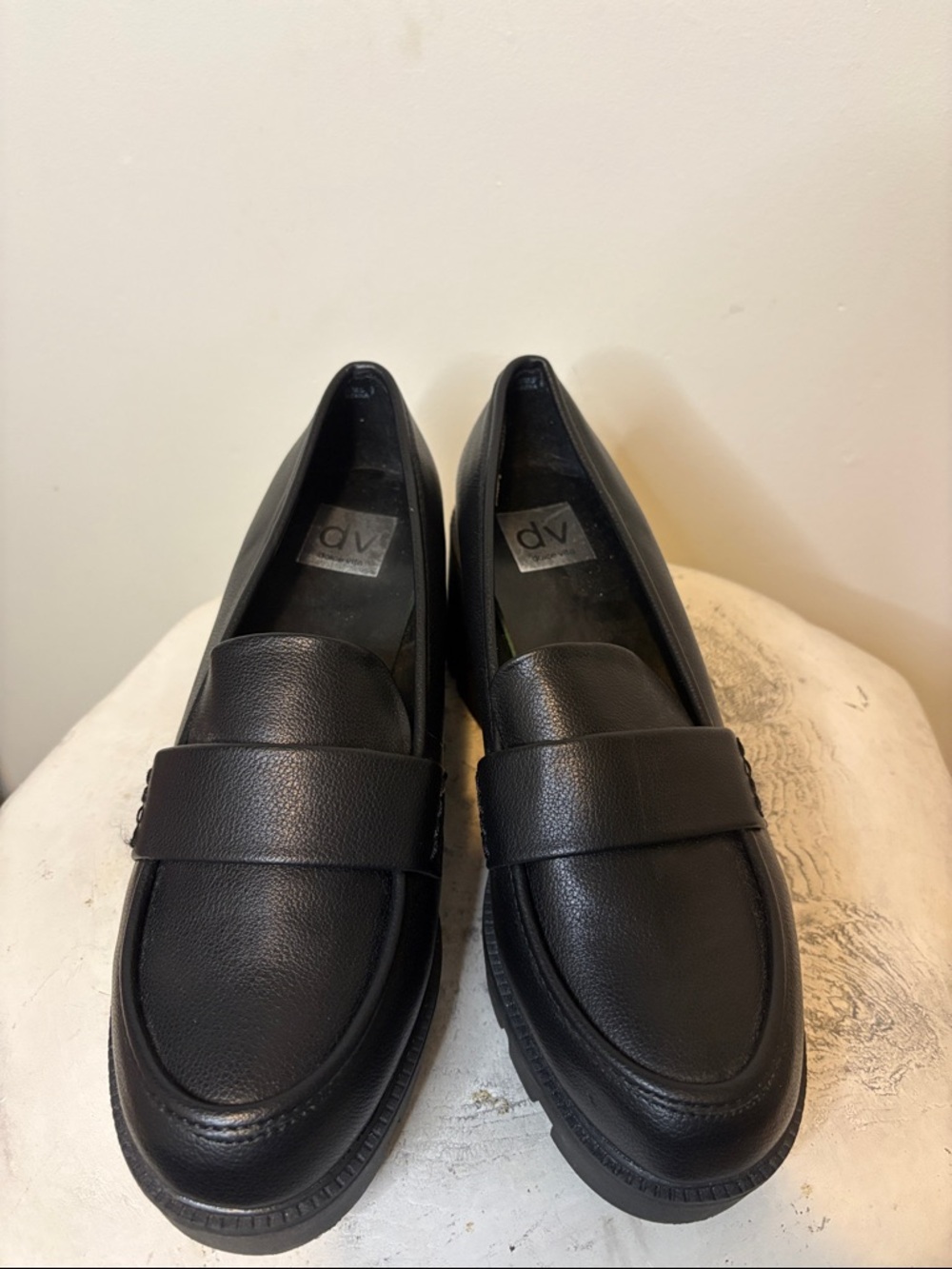 DV by Dolce Vita Black Chunky Platform Loafers - Picture 9 of 11
